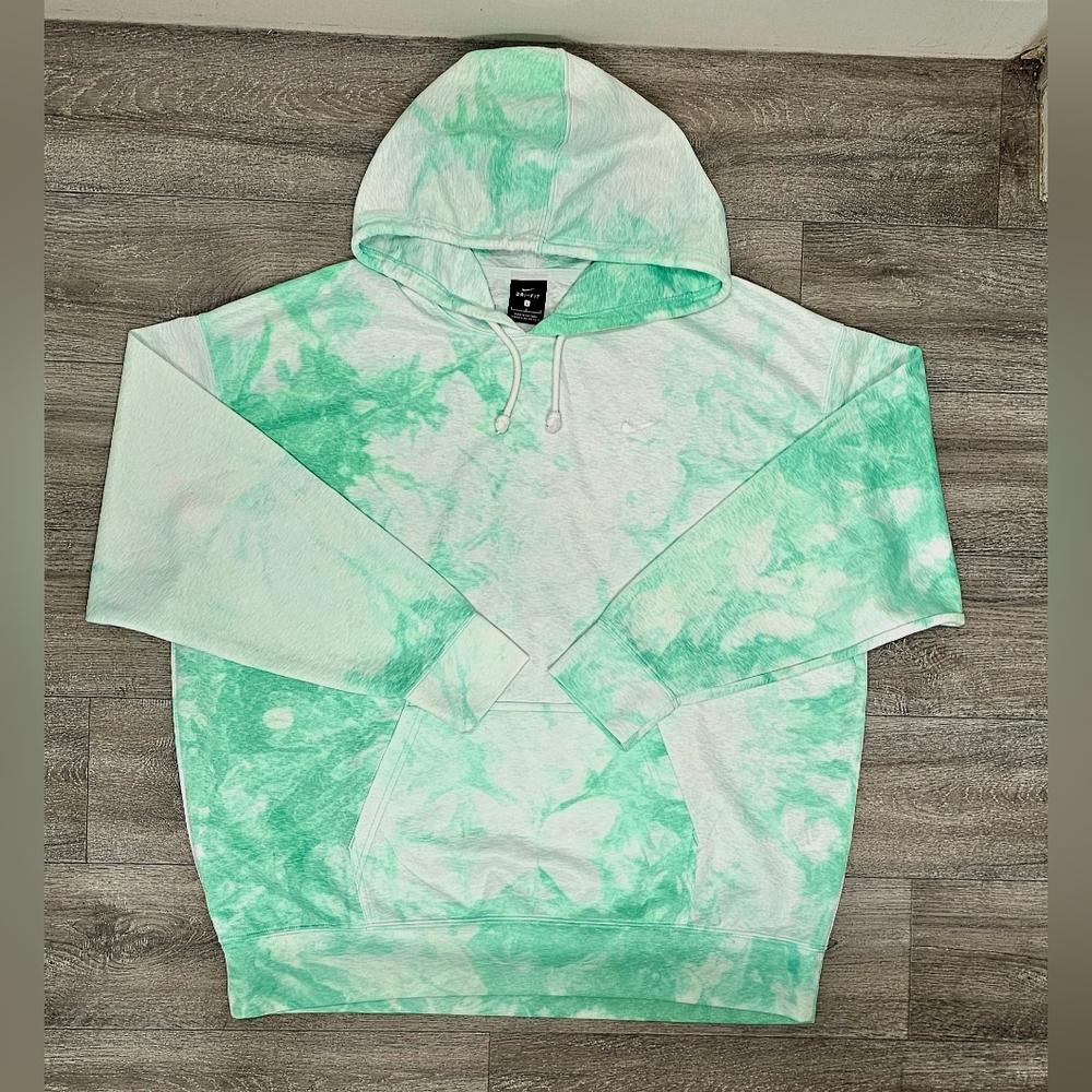 Women's Nike Icon Clash Pullover Training Hoodie Glow Green-Size Large